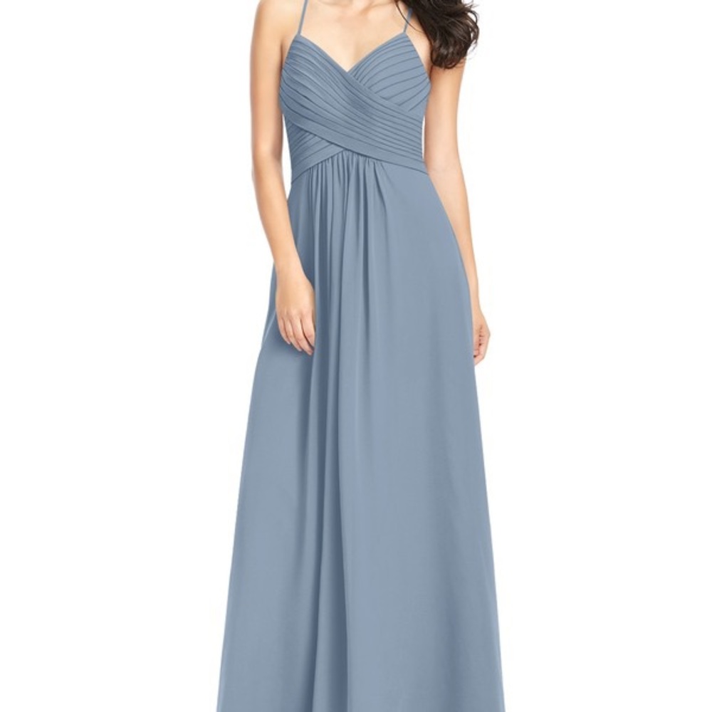 Azazie Haleigh Bridesmaid gown in Dusty Blue